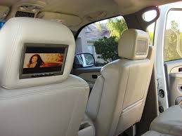 Built In Tv Monitors In Headrest Car Seats Yukon Denali Headrest