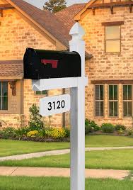 Shop through a wide selection of mailbox numbers at amazon.com. The Loudon Mailbox With Post Included Black Metal Mailbox With White Vinyl Post Combo Complete System Blank Address Plate Included Numbers Sold Separately Mailbox Poles Amazon Com