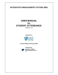 The following registration dates reflect the number of earned credits (not in progress or attempted) that you must have to register on or after the appropriate date User Manual For Student Attendance Universiti Malaysia