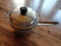 Vintage 1940s To 1950s Wear Ever Aluminum Pot Pan Double Etsy In 2020 Cooking Kitchen Double Boiler Vintage
