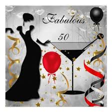 Fabulous 50 Birthday 50th Birthday Decoration Ideas For Her Fabulous 50 50th Birthday Party Deco Lady Red Invitation Zazzle Com 50th Birthday Themes 50th Birthday Cards For Women 50th Birthday Cards