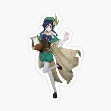 Genshin Impact Venti Sticker By Kostopher Impact Anime Chibi Chibi