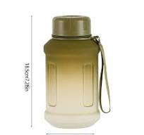 Large Outdoor Sports Water Bottle - 850ml/28.7oz Capacity | Frosted  Gradient Semi-Transparent Plastic Cup | Tea Strainer | Leakproof | Portable  Strap ...