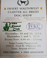 The annual AKC dog show is happening soon. Friday 11/29