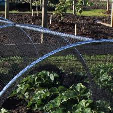 Garden plant support tunnels metal / how to build a low tunnel : Portable Domed Garden Cages Gardening Naturally