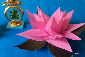 Sizzix, tim holtz, umbrella crafts, bo bunny, graphic 45 Lotus Flower From Crepe Paper Diy Reuse Empty Tape Roll Spreading Smiles Rita