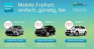 Consorsbank Arval Auto Leasing Ohne Anzahlung Inkl Services