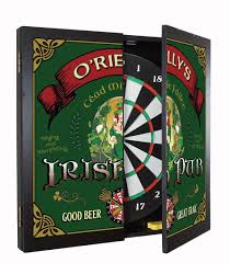 Check spelling or type a new query. Personalized Irish Pub Dartboard Cabinet Set