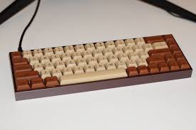 Brown Aluminum Case Keyboard Custom Control Key