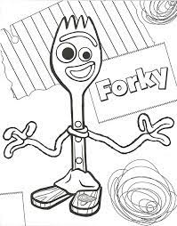 Disney fans will flip over this giant list of free printable disney coloring pages. Printable Toy Story 4 Forky Coloring Pages Novocom Top