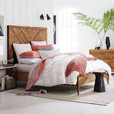 Alexa Reclaimed Wood Bed Reclaimed Wood Beds Wood Beds West Elm Bedding