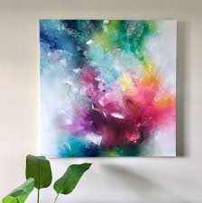 Feeling In Love 40x40 Acrylic On Gallery Canvas By Deniz Altug Tor Abstract Art Paintings Acrylics Abstract Art Painting Techniques Abstract Art Painting