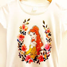 Shop for wholesale disney princess items with low prices. Belle Floral Shirt Beauty And The Beast Flower Romantic Polyester Thin Tee Top Women Dis Disney Princess Shirts Floral Shirt Disney Beauty And The Beast