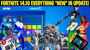 The new jumpshot outfit can be bought now on all platforms, offering a unique design in the world of superheroes. Fortnite Update 14 10 New Customizable Item Shop Leaked Skins Abilities Map Poi Emotes Etc Youtube
