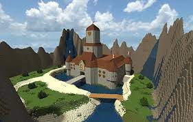 Princess Peachs Castle Super Mario 64 Minecraft World Save Minecraft Castle Minecraft Mountain Castle Minecraft