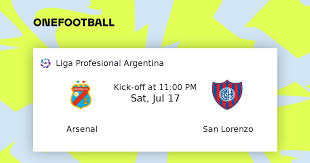 Portal web oficial del club atlético san lorenzo de almagro. Arsenal San Lorenzo Liga Profesional Argentina 18 07 2021 Onefootball