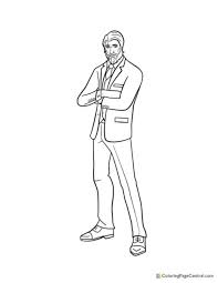 The john wick skin is a fortnite cosmetic that can be used by your character in the game! John Wick Coloring Page Central