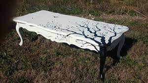 Outdoor furniture plans , garden and outdoor bench plans , outdoor table plans , diy sofa table , diy coffee table , diy folding table , diy farmhouse tables , diy office desk, free picnic table plans , diy. One Of A Kind Best Describes This Repurposed Coffee Table It Has Been Hand Painted With Tree Branchs And B Painted Furniture Creative Furniture Redo Furniture