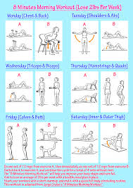 8 Minutes Morning Workout Picture Workout Pictures Morning Workout Weight Training Routine
