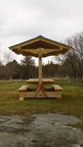 Picnic Shelter From The Side Diy Picnic Table Outdoor Picnic Tables Picnic Table