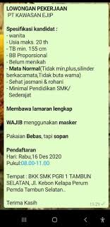 Home pt.kiyokuni indonesia alamat lengkap pt.kiyokuni indonesia di kawasan ejip. Loker Temanku Nih Untuk Cewek Ya Untuk Di Pt Kiyokuni Facebook