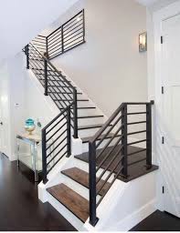 Explore stunning indoor staircase design inspiration and styles. Love The Metal Railing Modern Stair Railing Stair Railing Design House Stairs