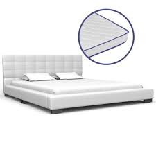 Matratzen im format 140x200 cm sind optimal für einzelschläfer und lassen genügend platz für das gelegentliche übernachten einer zweiten. Bett Mit Memory Schaum Matratze Weiss Kunstleder 140x200 Cm Betten Mit Matratze Betten Bettgestelle Schlafzimmer Mobel Preisvogel