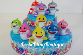 Shark Birthday Baby Shark Cake Topper Baby Shark Cake Topper Pink Fong Centerpiece Shark Cake Toy Story Cake Toppers Toy Story Cakes