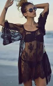 Black Bathing Suit Cover Up Dress Pin On Beach