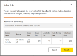 How Do I Request Late Testing Ordering Help Ap Central