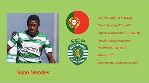 Nuno mendes fm 2021 scouting profile. Nuno Mendes Sporting Cp 2019 Highlights Youtube