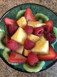 Maybe you would like to learn more about one of these? Homemade Fruit Bowl Strawberries Raspberries Pineapple And Kiwi Food Recipes Food Fruit Yummy