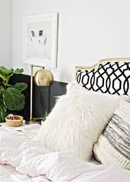 30 Monochrome With Gold Accents Home Decor Ideas White Gold Bedroom Gold Bedroom Bedroom Decor