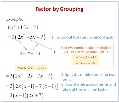 Factoring Trinomials By Grouping Solutions Examples Videos
