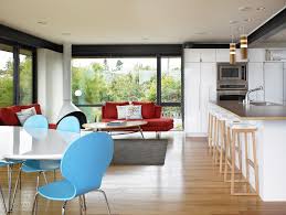 elegant armless sofa in kitchen modern