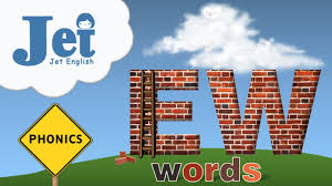 New, newt, blew, threw, chew, jewelry, cashew, sewer, newspaper, and screwdriver. Phonics Ew Words Youtube