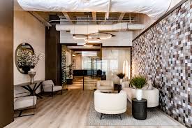 The entry to the offices of Kevin Murphy, an Australian Hair Care Company,  located in Cottonwood Heights, Utah. Design by Black Goose Design.