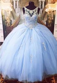 Customized Cinderella Ice Blue Ball Gown Beaded Luxury Quinceanera Dress Princ Quinceanera Dresses Blue Dresses Quinceanera Blue Light Blue Quinceanera Dresses