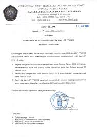 Himajinasi sk pengurus hmj sjs. Surat Edaran Pembentukan Kepengurusan Lkm Dan Lof Fakultas Perikanan Dan Ilmu Kelautan