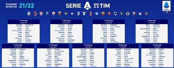 Il campionato di serie a inizierà il prossimo 19 settembre 2020 e si concluderà il 23 maggio 2021. Foto Il Calendario Completo Della Serie A 2021 22 E Gli Orari Delle Partite Nei Week End Tuttomercatoweb Com