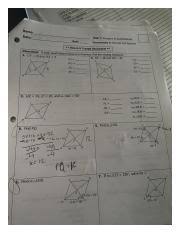 Find the measure of the fourth angle. Rhombi And Square Pptx Name Date Bell Unit 7 Polygons Quadrilaterals Homework 4 Rhombi And Squares I This Isa 2 Page Document Directions If Each Course Hero