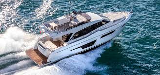 Her two 127 kw electric engines offer a speed of 9 knots just using generators with less noise and vibrating. Luxury Flybridge Yachts For Sale Ferretti Yachts