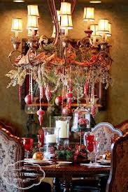 Decoration christmas dining room table decorations via. Christmas Christmas Tablescapes Christmas Chandelier Beautiful Christmas