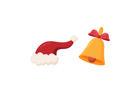 Download Christmas Hats Bell Vector Set Graphic By Pigeometric Creative Fabrica SVG Cut Files