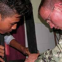 Constructionman Jesse Anders, assigned to Navy Cargo