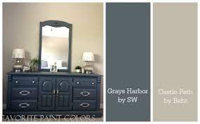 Natural light will bounce off of it, giving your room a cozy yet refined vibe. Painted Dresser Grays Harbor The Perfect Blend Of Navy Gray Favorite Paint Colors Blog