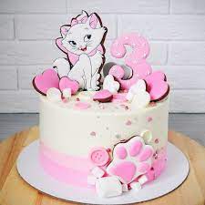 Pin By Klara Horvath On 7 Anni Kitten Cake Birthday Cake Kids Cat Cake