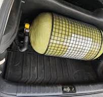 Yellow Type 4 Carbon Fiber CNG Fuel Tank