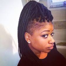 Box Braids W Shaved Sides Braids With Shaved Sides Box Braids Shaved Sides Stylish Hair