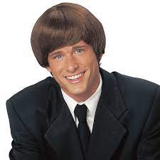 Mod Style Wig Brown Costume Wigs Halloween Cosutme In Stock Long Hair Styles Men Wavy Bob Hairstyles Bob Hairstyles